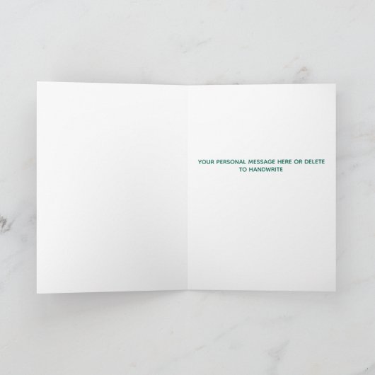 メリークリスマス犬おばあちゃんパーソナライズされたペット写真 シーズンカード (内部)