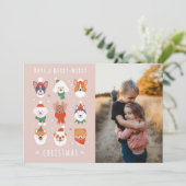 メリークリスマス犬たち シーズンカード (スタンド正面)