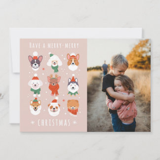 メリークリスマス犬たち シーズンカード