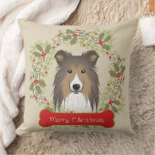 メリークリスマス犬の品種 クッション (ブランケット)