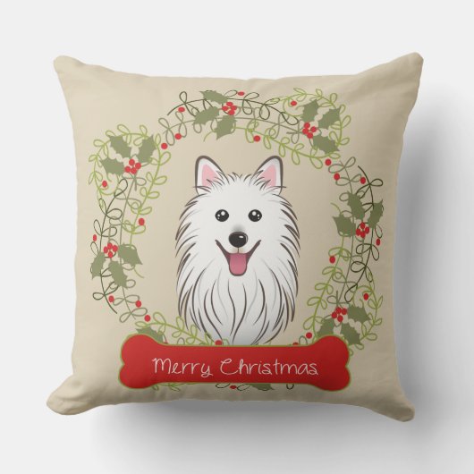 メリークリスマス犬の品種 クッション (正面)