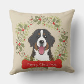 メリークリスマス犬の品種 クッション (裏面)