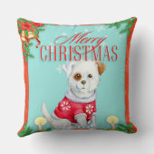 メリークリスマス犬 クッション (裏面)