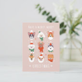 メリークリスマス犬 シーズンポストカード (スタンド正面)