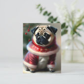 メリークリスマス犬 ポストカード (スタンド正面)