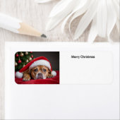 メリークリスマス犬 ラベル (インサイチュ)