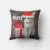 メリークリスマス猫とパック クッション (裏面)