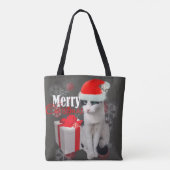 メリークリスマス猫とパック トートバッグ (裏面)