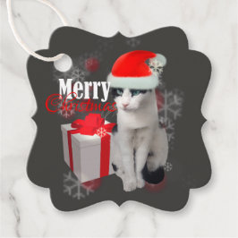 メリークリスマス猫とパック フェイバータグ