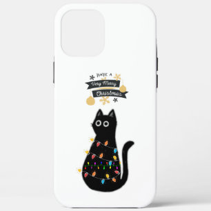 メリークリスマス猫とパパ.子猫 iPhone 12 PRO MAX ケース