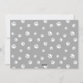 メリークリスマス猫の白い手のプリント写真 シーズンカード (裏面)