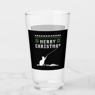 メリークリスマス猫の醜いセーター タンブラーグラス