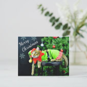 メリークリスマス猫はがき ポストカード (スタンド正面)