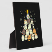 メリークリスマス猫クリスマスツリー フォトプラーク (側面)