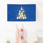 メリークリスマス猫クリスマスツリー 横断幕 (インサイチュ)