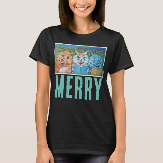 メリークリスマス猫ルイTシャツ Tシャツ (正面)