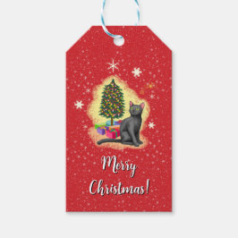 メリークリスマス猫 ギフトタグ