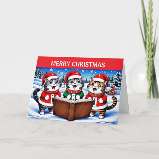 メリークリスマス猫 シーズンカード (正面)