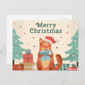 メリークリスマス猫 シーズンポストカード (正面/裏面)