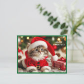 メリークリスマス猫 シーズンポストカード (スタンド正面)