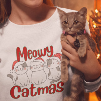 メリークリスマス猫 スウェットシャツ