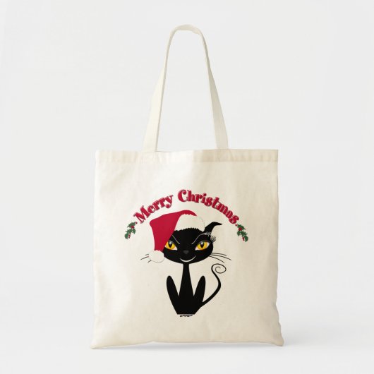メリークリスマス猫 トートバッグ (正面)