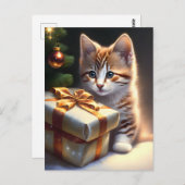 メリークリスマス猫 ポストカード (正面/裏面)