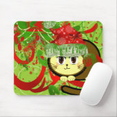メリークリスマス猫 マウスパッド (マウス)
