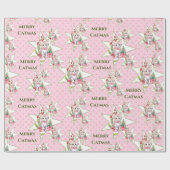 メリークリスマス猫 ラッピングペーパー (フラット)