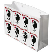 メリークリスマス猫 ラージペーパーバッグ (裏面アングル)