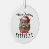 メリークリスマス猫 | 両面 セラミックオーナメント (右)