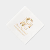 メリークリスマス猫/家族 箔ナプキン (右)