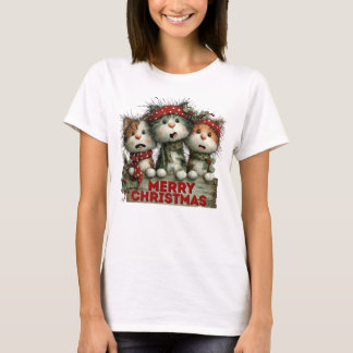 メリークリスマス猫 Tシャツ