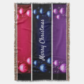 メリークリスマス球根ブランケット スローブランケット (正面縦)