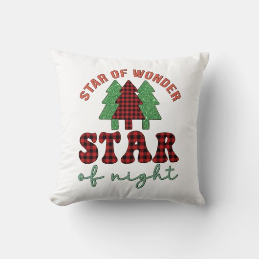 メリークリスマス疑問に思星星 クッション (正面)
