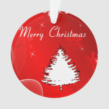 メリークリスマス白いシルエットツリー