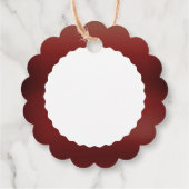 メリークリスマス白いボードピースの装飾ギフトラベル フェイバータグ (裏面)