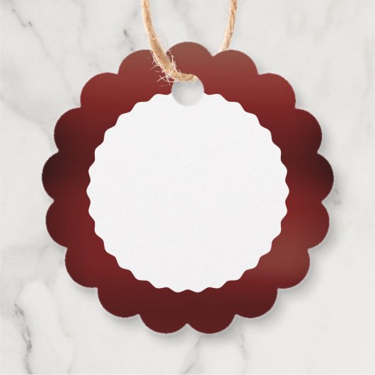 メリークリスマス白いボードピースの装飾ギフトラベル フェイバータグ (裏面)