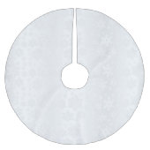 メリークリスマス白雪片サテン ブラッシュドポリエステルツリースカート (正面)