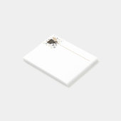 メリークリスマス白黒エンジェルグラフィックアート ポストイット (アングル)