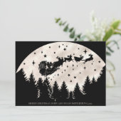 メリークリスマス白黒サンタスレイトナカイ シーズンカード (スタンド正面)