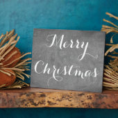 メリークリスマス白黒黒板 フォトプラーク (側面)