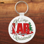 メリークリスマス研究所 キーホルダー (正面)