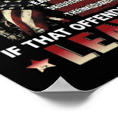 メリークリスマス神がアメリカに銃を持って祝福と言う ポスター (角)