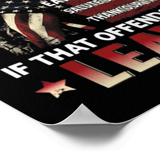 メリークリスマス神がアメリカに銃を持って祝福と言う ポスター (角)