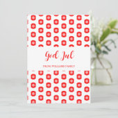 メリークリスマス神ジュルスカンジナビア様式レッド シーズンカード (スタンド正面)