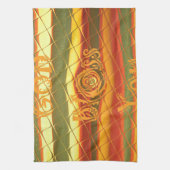 メリークリスマス神祝福あなた色デザイン キッチンタオル (縦)