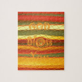 メリークリスマス神祝福あなた色デザイン ジグソーパズル (縦)