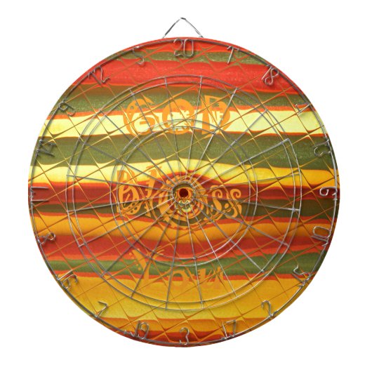 メリークリスマス神祝福あなた色デザイン ダーツボード (正面)