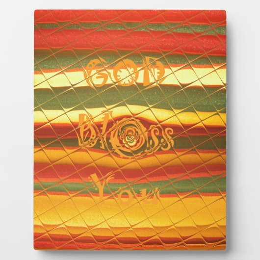 メリークリスマス神祝福あなた色デザイン フォトプラーク (正面)